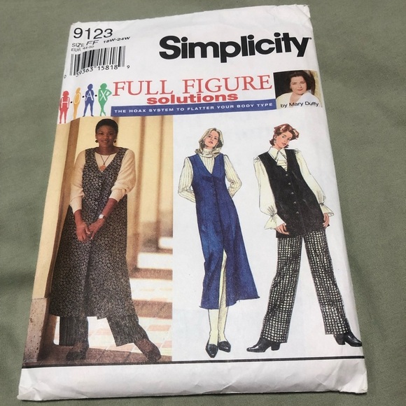 Vintage Simplicity 9123 pattern - vest- duster- pull up pants- button up jumper. - Picture 9 of 9